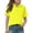 Yellow#A1192, variant on HAJWOH Green Polo Shirts for Girls School Short Sleeve Uniform Shirts Casual Button Uniform Top 2025 Summer New Collared Top Athletic Clothes Dark Green 12-13 Years