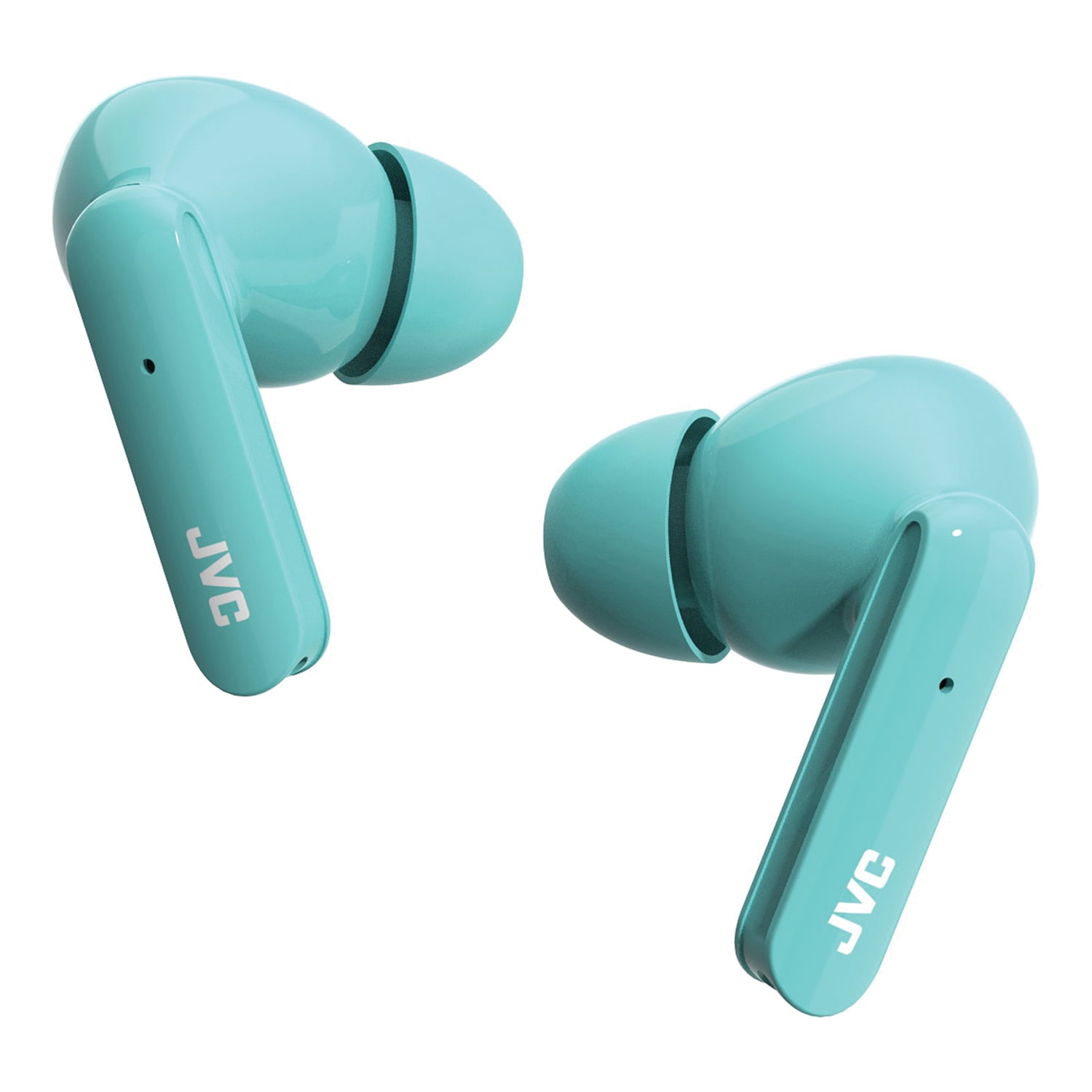 JVC Ultra-Compact Bluetooth Earbuds, True Wireless with Charging Case, HA-D5T (Green), HAD5TG