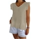 thumbnail image 1 of TaTaai Women's Spring Summer Sleeveless Fashion Top, Flared Sleeve Ruffled Hem Soft Breathable Casual Tank Top Gift, 1 of 5