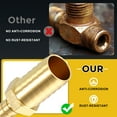 thumbnail image 5 of 2Pcs Brass Hose Barb to Adapter 10mm Barb x 4mm for Automotive, Motorcycle, 5 of 6