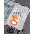 thumbnail image 3 of Welsh Corgi Butts Drive Me Nuts T-Shirt Women -Image by Shutterstock, Female x-Large, 3 of 4