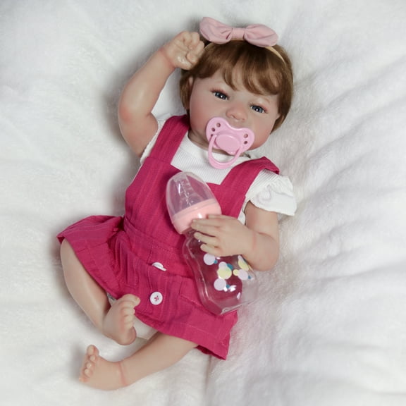 18in Full Body Vinyl Silicone Reborn Doll Lifelike Waterproof Newborn Baby Girl
