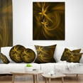 thumbnail image 4 of Designart Play of Golden Stars - Abstract Throw Pillow - 16x16, 4 of 5