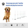 thumbnail image 5 of PawHut Fixed Dog Agility Training Obstacle Set with Weaves Poles and Storage Bag, 5 of 9