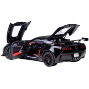 2019 Chevrolet Corvette C7 ZR1 Black with Carbon Top 1/18 Model Car by Autoart