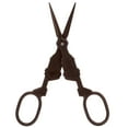 thumbnail image 2 of Embroidery Scissors, Stainless Steel Multi Purpose Vintage Scissors  For Embroidery For Sewing For Needlework Dark Brown, 2 of 8