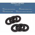 thumbnail image 4 of 100pcs Flat Washers - Black Carbon Steel Spacers Fastener M3 M4 M5 M6 M8 M10, Black, 4 of 5