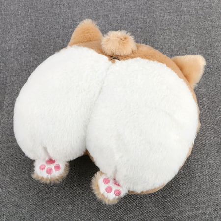 Corgi Cute Butt Throw Pillow, Pets Puppy Cute Corgi Butt Throw Pillow Neck Support Pillow Cushion Travel Pillows Animals Stuffed Toy (Best Pillow For People With Neck Problems)