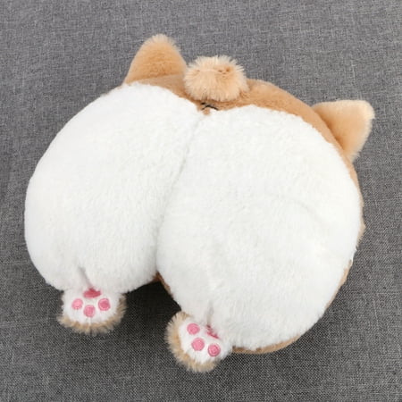 University Toss Pillow Corgi Cute Butt Throw Pillow, Pets Puppy Cute Corgi Butt Throw Pillow Neck Support Pillow Cushion Travel Pillows Animals Stuffed Toy Gifts ()