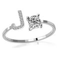 thumbnail image 1 of EGNMCR Rings Exquisite Fashion 26 English Alphabet Style Letter Fashion Copper Fashion ring, 1 of 1