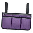 thumbnail image 1 of Bolsa de Almacenamiento Lateral Silla de Ruedas Bolsillo para Accesorios de Movilidad - Púrpura Sunnimix Bolsa lateral para silla de ruedas, 1 of 8