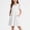 White, variant on NAISIBABY Girls Casual Dress 10T, with Pockets Crewneck Soft Comfy Cold Shoulder Kids Summer Sundress (5-15T)