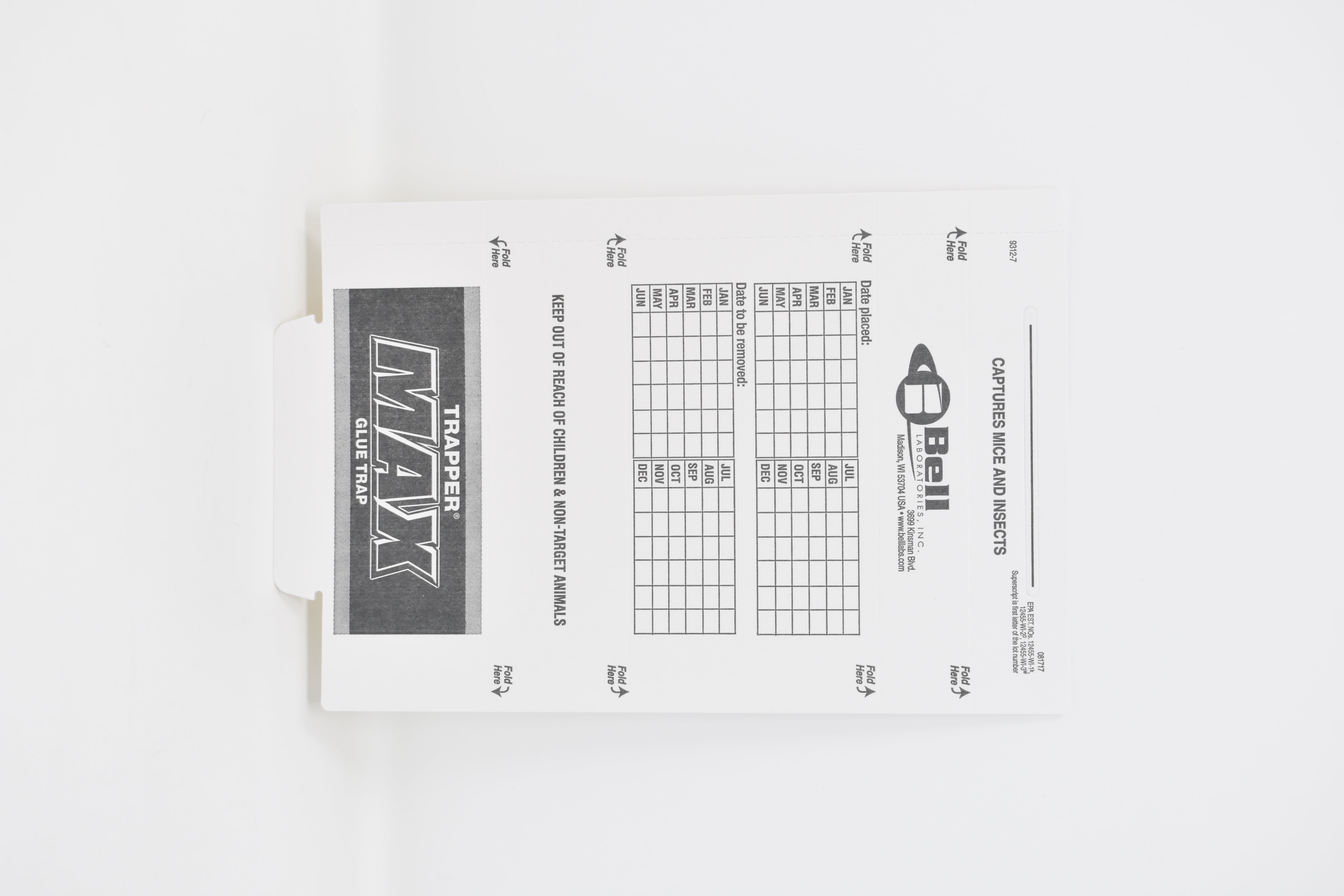 Bell Laboratories rapper Max Glue Boards - for Mice & Insects, 1 Case (72 Boards)