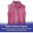 thumbnail image 4 of SAGEFINDS Women's Corduroy Vest, Sleeveless Jacket with Pockets, Stand Up Collar, Snap Button - Rose Mist - 1X, 4 of 7