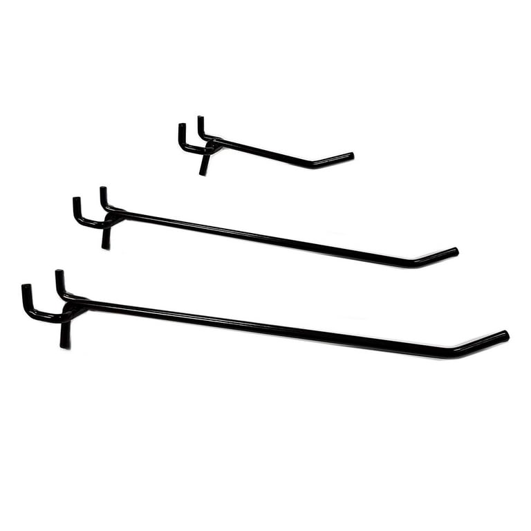 100pk Twist-N-Hook Foam Board Hangers, Black or White