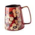 thumbnail image 3 of DOLITY Ceramic Coffee Mug Chinese Pottery Cup for Juice Cappuccino Restaurant Red, 3 of 9