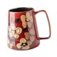 thumbnail image 3 of Taza de café de cerámica, taza de cerámica, grande, esmaltada creativa para beber con asa grande Rojo, 3 of 9