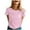 A011-Pink, variant on Caner Shirts for Women Pink Ribbon Graphic Short Sleeve Crewneck Tops Cancer Awareness Inspirational Casual Tees A001-Pink L