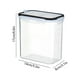 thumbnail image 3 of Recipiente hermético transparente con tapa para almacenar alimentos | Recipiente de plástico para alimentos secos | A prueba de fugas, apilable, apto para lavavajillas | Organizador de despensa de, 3 of 6