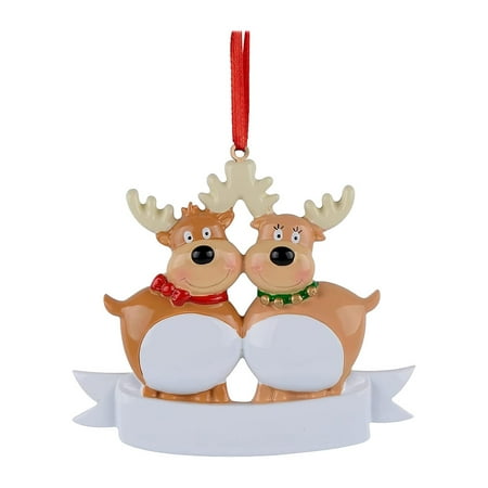 

Christmas Tree Ornament Cute Deer Holiday Winter Gift Year Family Xmas Decoration Hanging Sign Pendant Party Decor