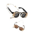 thumbnail image 3 of Gafas de sol Soledad Vintage Lindo Doble Mono Per Cordón Deslizante Actividades al Aire Libre, 3 of 10