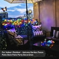 YEOLEH Solar Flower String Lights 50LED, IP65 Waterproof 8 Mode Cherry