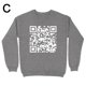 thumbnail image 1 of LUVCLS Sudadera con cuello redondo y código QR de Fu You Sudadera con capucha divertida con código QR para escanear, 1 of 7