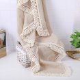 2 Layer Muslin Swaddle Wrap Fringe Blankets for Infant Baby Bed Cover