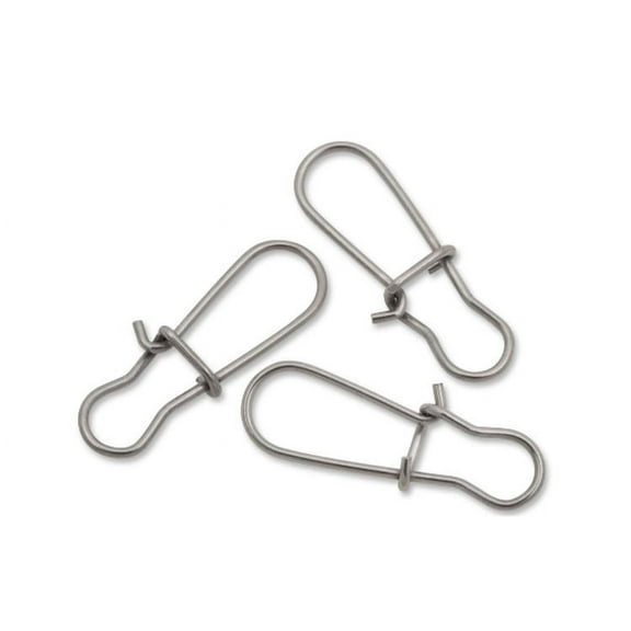 Luhr Jensen Stainless Steel Duo-Lock Connector Snaps 65lb for Fishing - 12 Pack