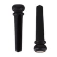 thumbnail image 1 of SHISUYAN Guitar Bridge Pin with Shell Dot Made of Synthetic Material for Instrument Black Color 2pcs, 1 of 8