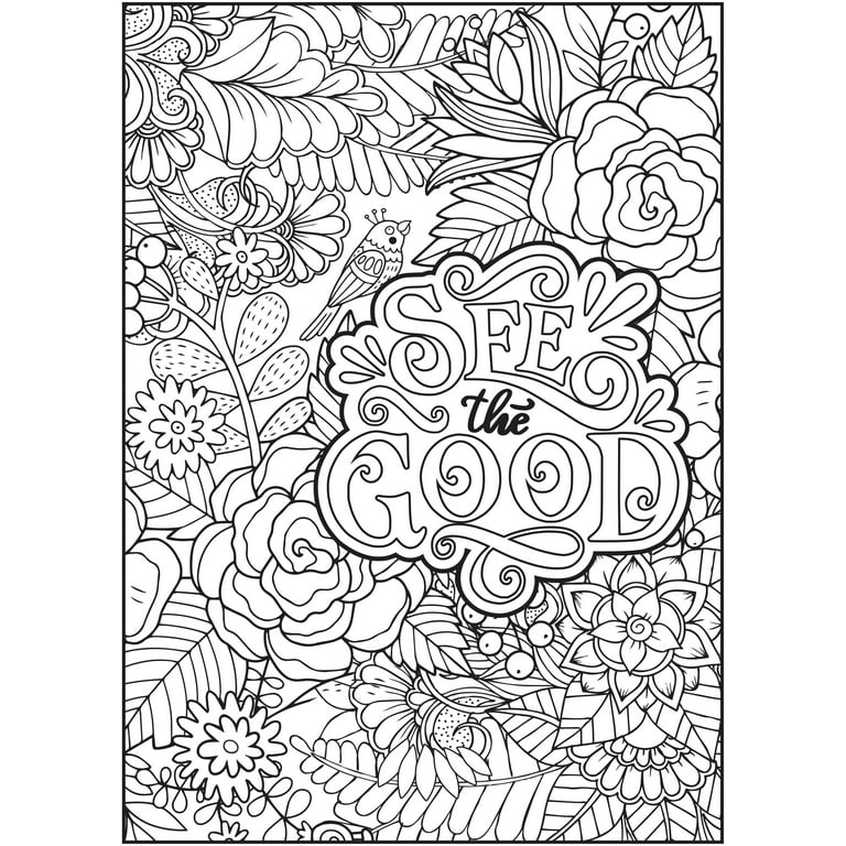 Cra-Z-art Timeless Creations Coloring Book, Words to Color By EXCELLENT  SHAPE