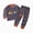 H01-Dark Blue, variant on Toddler Baby Boy Fall Winter Outfits Color Block Long Sleeve Sweatshirt Pullover Pants 2Pcs Clothes Sets Size:4-5 Y,Color:Dark Blue