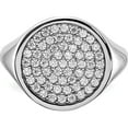 thumbnail image 4 of Sterling Silver Rhodium-Plated Polished Cz Fashion Ringsize 6 (Width 2.6 To 5.9) - Jbsp, 4 of 5