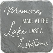 Pavilion  Memories Made At The Lake   7.75 Indoor Outdoor Weatherproof Decorative Garden Stepping Stone Lakehouse Housewarming Gift
