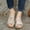 White, variant on EGNMCR Slippers for Women , Summer Ladies Fashion Wedge Heel Embroidery Flower Sandals Women's Shoes, of the Day