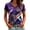 Purple, variant on T Shirts for Women Women 2026 Retro Scotland Football Graphic V Neck Short Sleeve Breathable Sports Training Casual T Shirt Top Outdoor Athletic Fan Wear Blouse Blue L