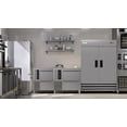 54in. 49cu.ft Commercial Reach in Freezer, Stainless Steel, Solid 2 ...