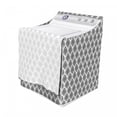 thumbnail image 3 of Black and White Washer Cover, Monochrome Arrangement of Abstract Oriental Damask Motifs Swirled Lines, Easy to Use Bathroom Accent Fabric, 29" x 28" x 40", Black White, by Ambesonne, 3 of 3