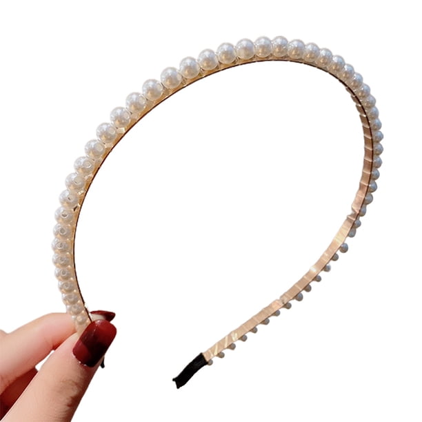 Diademas de moda con perlas, accesorios para el cabello de boda para fiesta de novia para mujeres y niñas