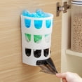 thumbnail image 3 of Walbest Mini Plastic Garbage Bag Storage Box, Kitchen Bathroom Wall-mounted Trash Bag Storage Container, 3 of 7