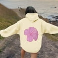 thumbnail image 5 of CONFREE Hoodies For Women Floral Prints Hoodies For Women Trendy Long Sleeve Casual Pullover Sweatshirts With Pockets Comfy Winter Clothes, 5 of 7