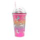 thumbnail image 1 of Vaso Con Popote Y Tapa De Cúpula Con Imagen De Unicornio, 1 of 3