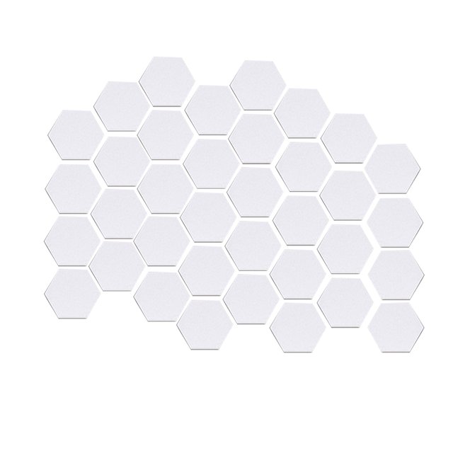 Wosthever Pegatina de pared de espejo hexagonal de 36 piezas, autoadhesiva transparente, calcomanía de paredes de alta viscosidad, espejo colgante para Decoración del hogar Plata 36 Wosthever HA047861-03B