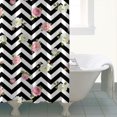 thumbnail image 4 of Pioneer Flower Floral Print Pattern Shower Curtain 84"x72", Bathroom Decorative Shower Curtain Set with 12 Hooks, Waterproof Washable, 4 of 6