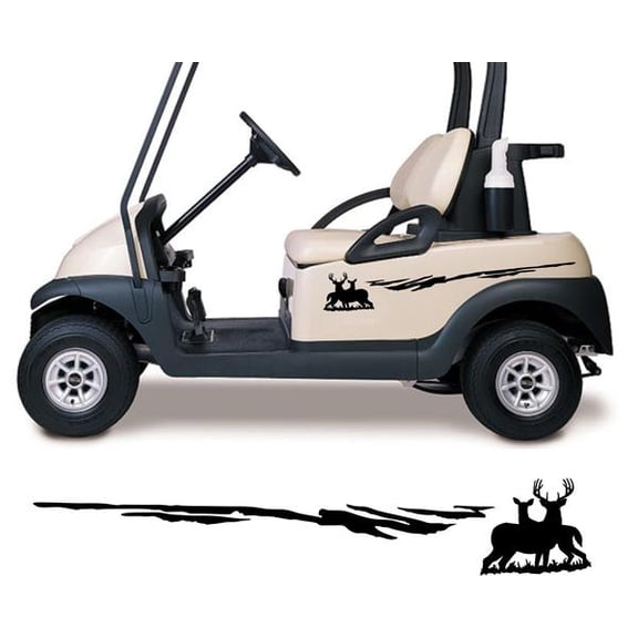 Buck Doe Golf Cart Decals Accessories Side by Side Racing Stickers Graphics GCTT02