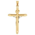 thumbnail image 4 of Brilliance Fine Jewelry 10K Yellow and White Gold Crucifix Cross Charm, 4 of 4