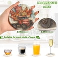 thumbnail image 4 of BZSMCE 6Pcs Drink Coasters With Holder 3.94Inch Truck with Large Maple Leaf Creative Coil Coaster Coasters Colors Absorbent Coasters for Drinks Coasters Set Thicken Heat for Home Table, 4 of 7