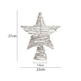 thumbnail image 3 of Christmas Tree Topper,10.62inch Star Tree Topper with Holder,Gold Xmas Glitter Hollow Star Treetop Toppers Christmas Tree Decorations Ornaments for Holiday Ornament or Home Decor, 3 of 5