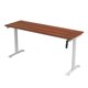 thumbnail image 2 of Escritorio de Altura Ajustable Randu Manual Base Blanca Tablero 180x60 25mm Madera Obscura, 2 of 2