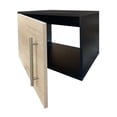 thumbnail image 3 of Gabinete Flotante para Baño Sin Llave Y Ovalin (Negro Mate/Encino Polar), 3 of 6
